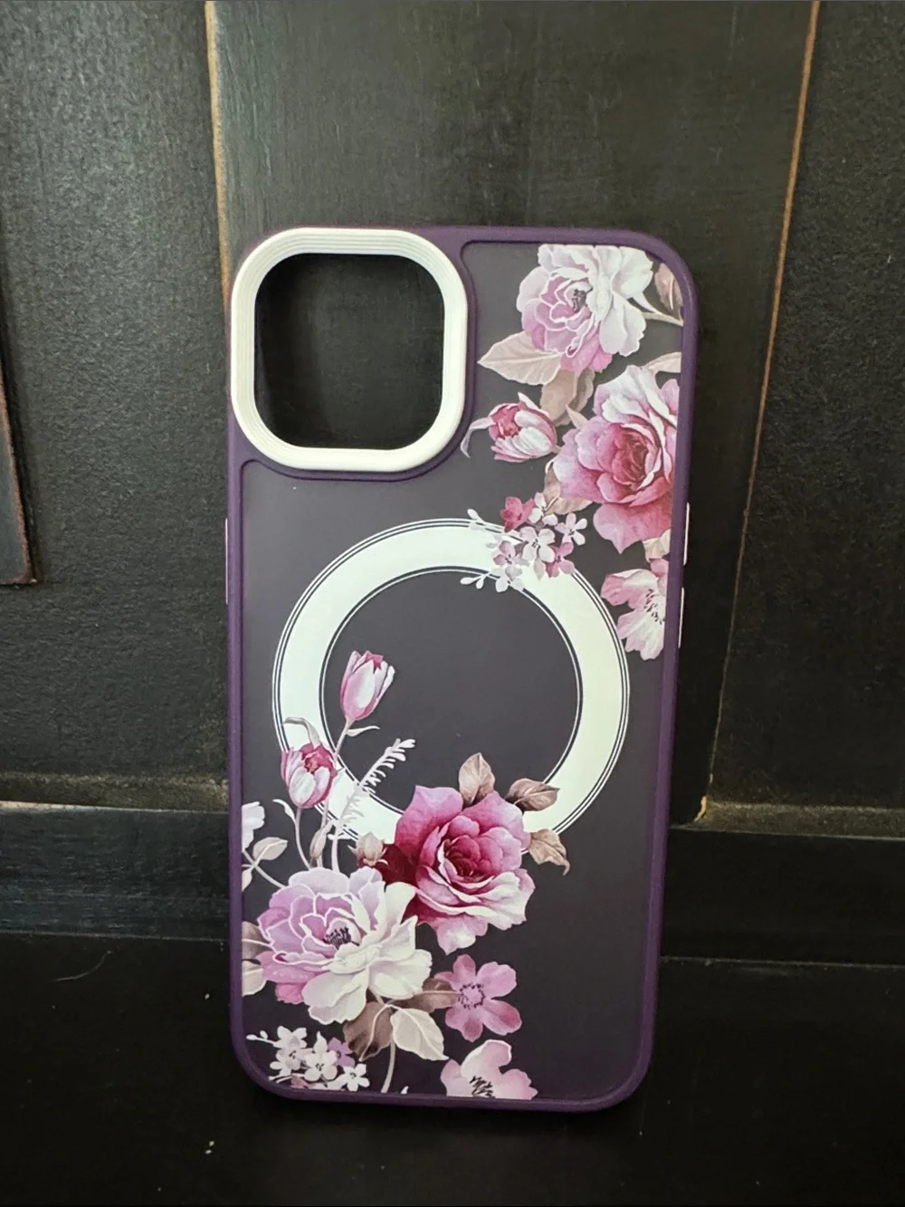 Purple Floral iPhone 14 Case